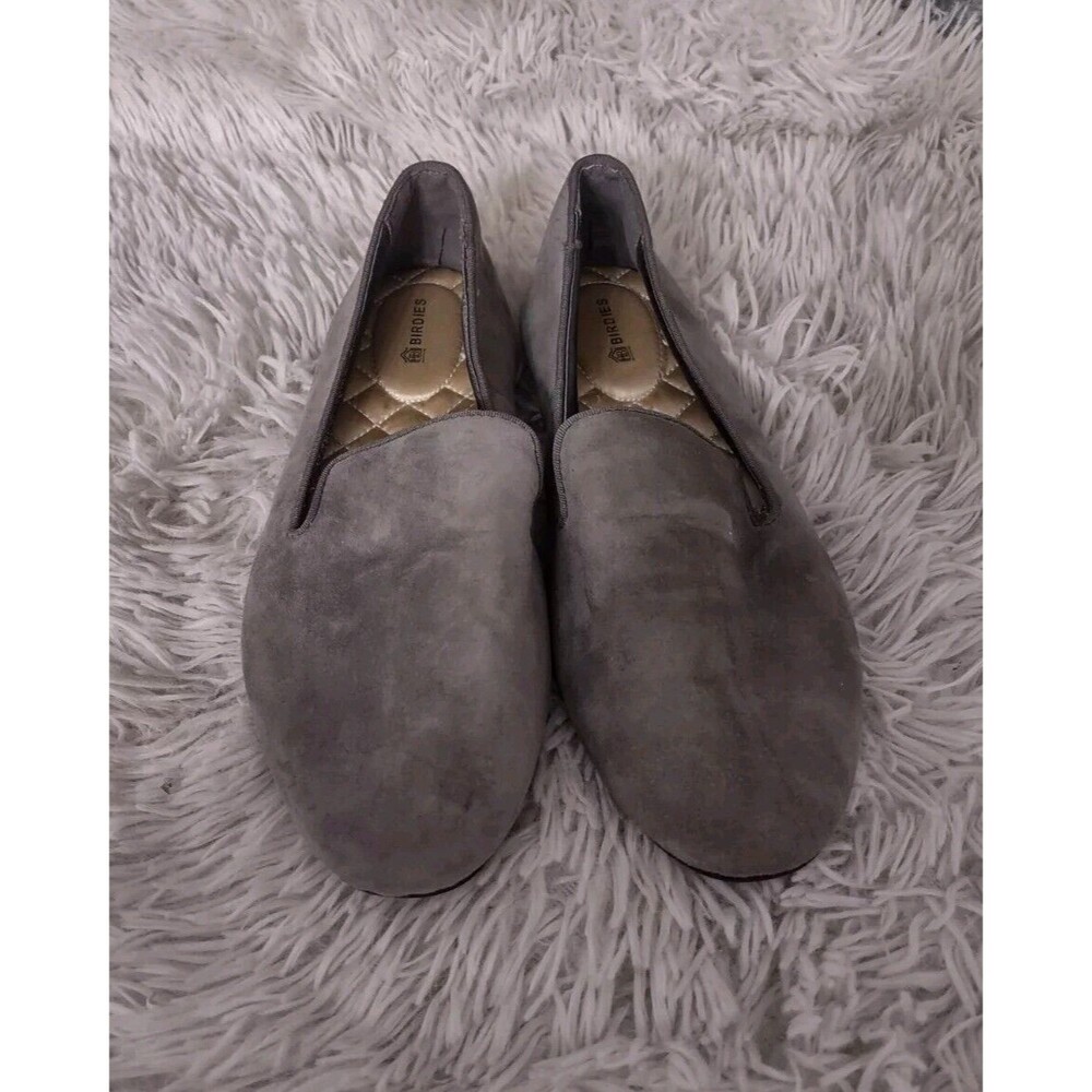 Birdies starling flat slip on casual loafers size US 7.5 Slate Gray